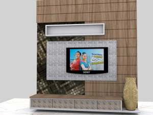电视单元 3D 模型
