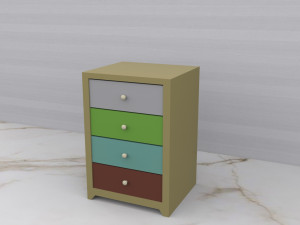 side table or drawer 3D Model