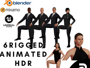 mega character pack 3D Model