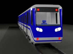 subway train Model 3D
