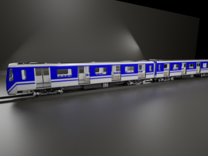 subway train Model 3D