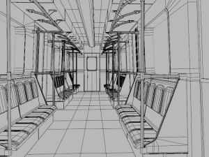 subway train 3D Model