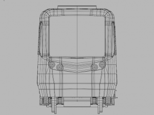 subway train Model 3D