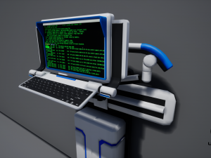 sci-fi terminal 3D 模型