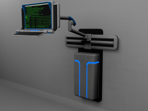 sci-fi terminal 3D Model