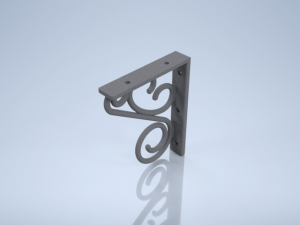 Imitation wrought iron bracket 3D Принт Модель