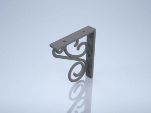 नकली लोहे का ब्रैकेट 3D प्रिंट मॉडल
