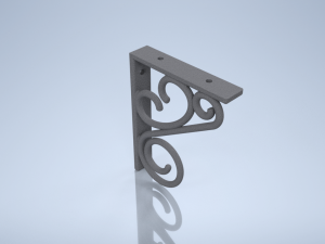Imitation wrought iron bracket Modèles 3D en vedette