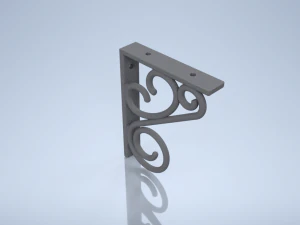 Imitation wrought iron bracket 3D Print Model