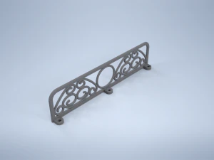 Artistic wrought iron fence 3D Print Model