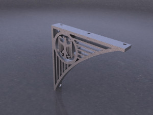Artistic wrought iron fence 3D Print Model