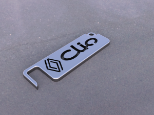 KEY RING HOLDER FOR CELL PHONE RENAULT CLIO 3D Print Model