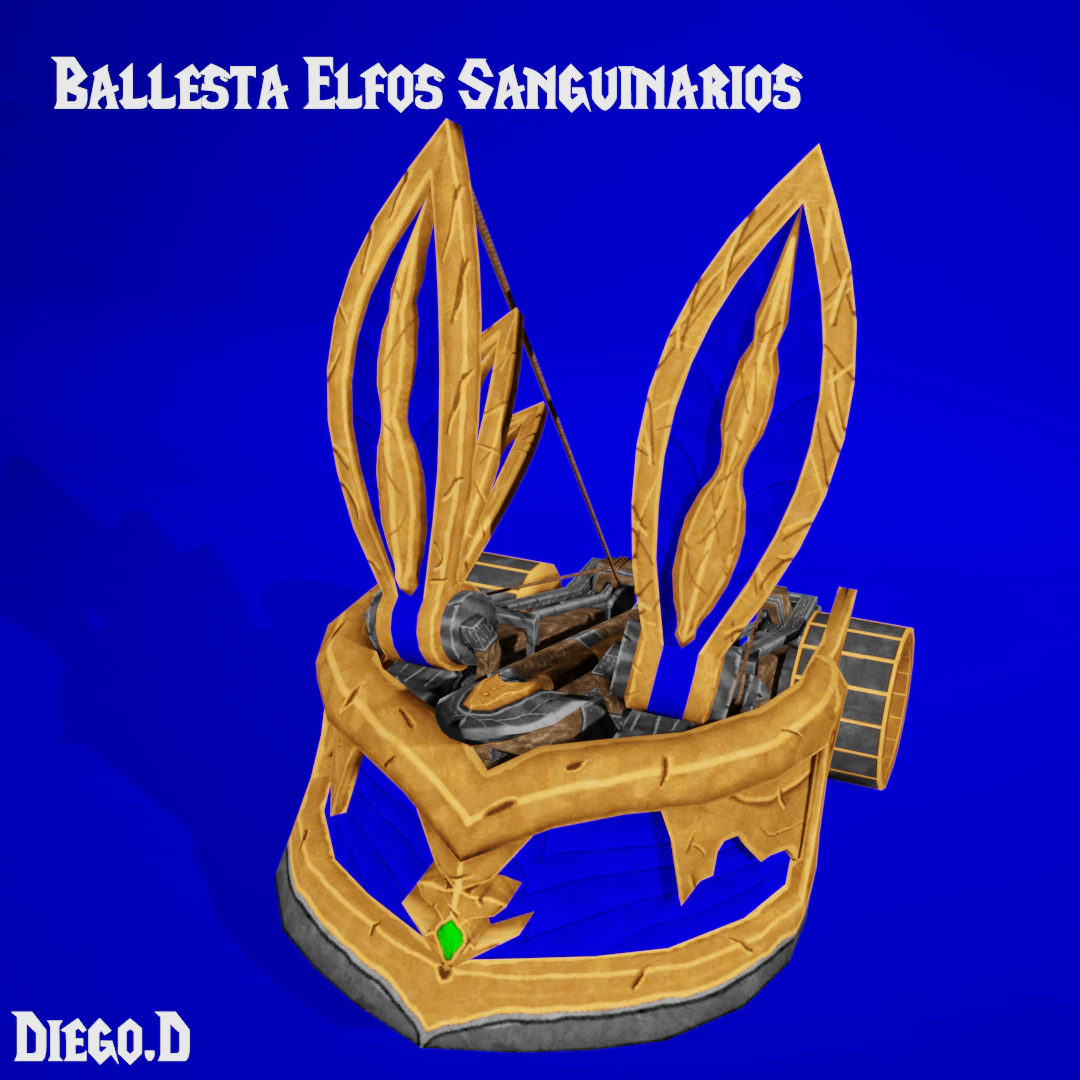 Mechanical ballista 3D Model .c4d .max .obj .3ds .fbx .stl .blend 