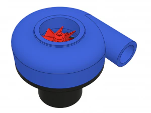 small turbocharger 3D Print Model