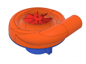turbocharger dc 775 electric motor 3d print model 3D Принт Модель