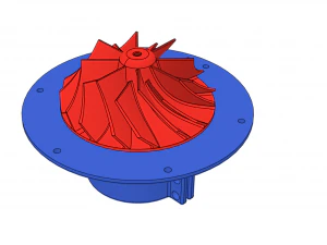 turbocharger dc 775 electric motor 3d print model 3D Print Model