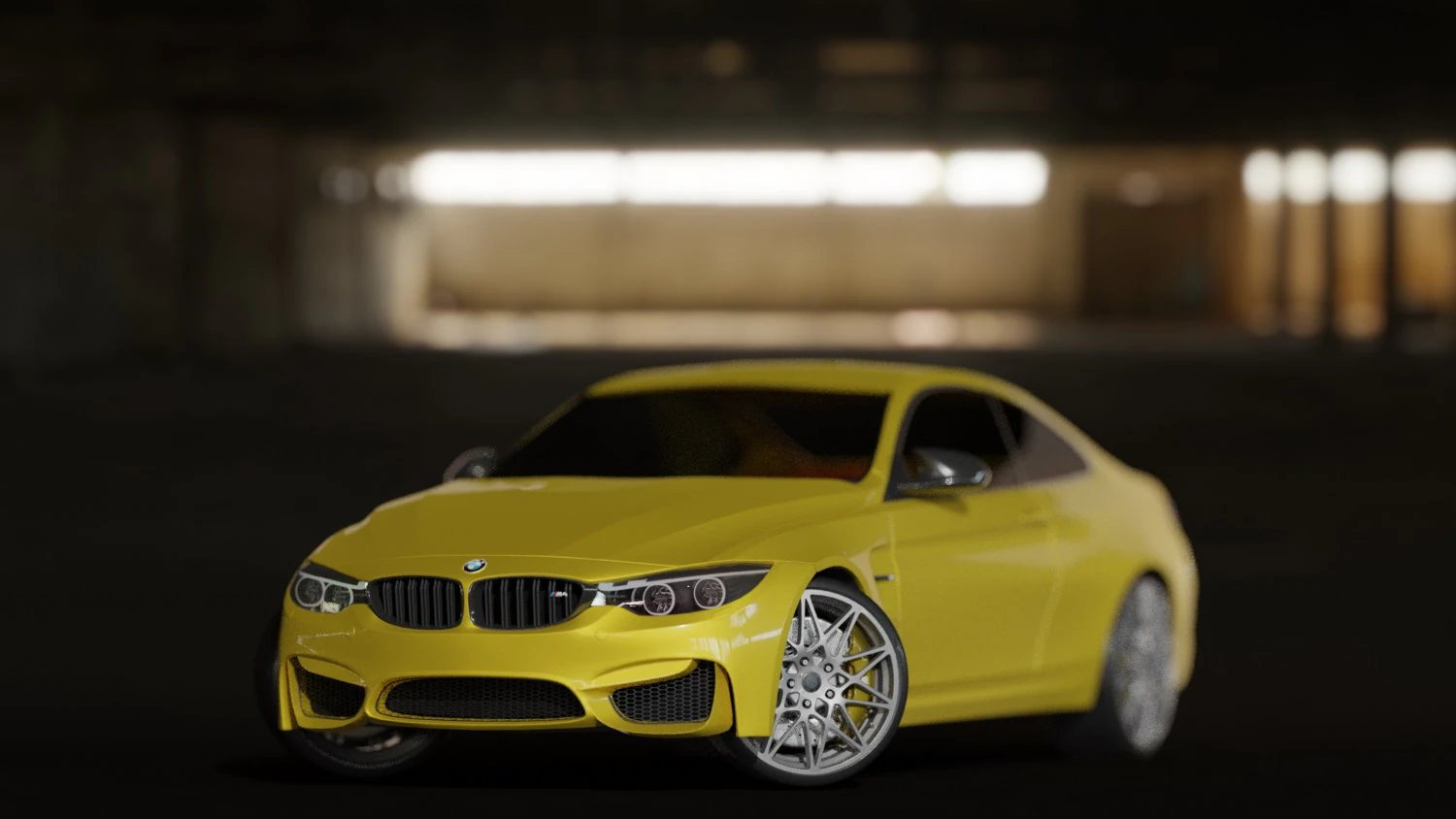 sportcar m4 f82 3D Model .c4d .max .obj .3ds .fbx .stl .blend 