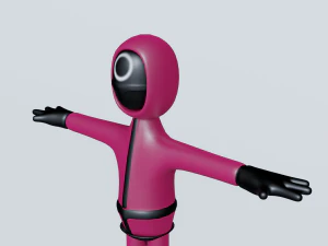 солдат кальмарів 3D Модель