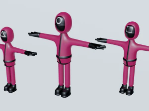squid game soldier 3D Model