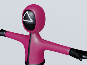squid game soldier 3Dモデル