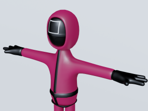squid game soldier 3Dモデル