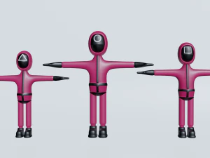 squid game soldier 3D Model