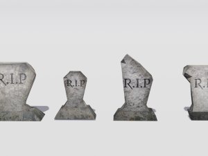 helloween tombstone pack 3D Model