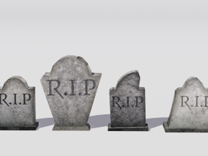helloween tombstone pack 3D Model