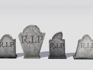 helloween tombstone pack 3D Model
