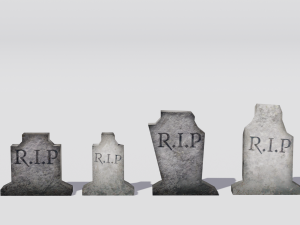 helloween tombstone pack 3D Model