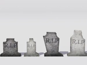 helloween tombstone pack 3D Model