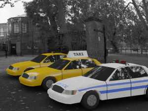 passenger car pack vr ar low-poly 3D Model