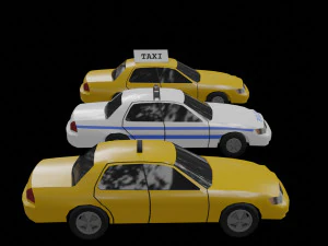 passenger car pack vr ar low-poly 3D Model