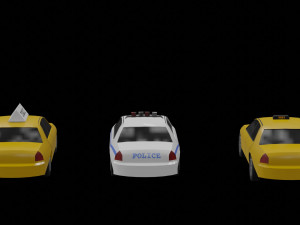 passenger car pack vr ar low-poly 3Dモデル
