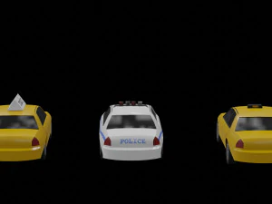passenger car pack vr ar low-poly 3D Model