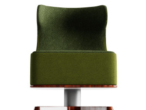 armchair with footstool Modelo 3D