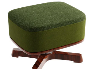 armchair with footstool 3D Model