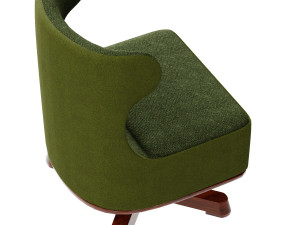 armchair with footstool Modelo 3D