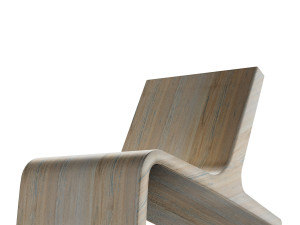 wooden armchairs in a modern style 5 pieces Modelo 3D
