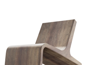 wooden armchairs in a modern style 5 pieces Modelo 3D