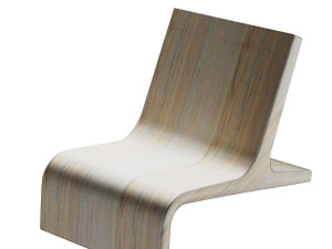 wooden armchairs in a modern style 5 pieces Modelo 3D