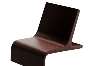 wooden armchairs in a modern style 5 pieces Modelo 3D