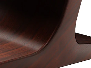 wooden armchairs in a modern style 5 pieces 3D Model