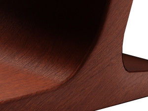wooden armchairs in a modern style 5 pieces Modelo 3D