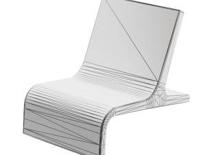 wooden armchairs in a modern style 5 pieces Modelo 3D
