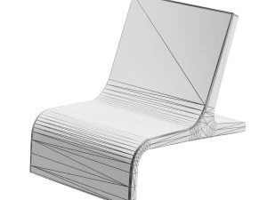 wooden armchairs in a modern style 5 pieces 3D Model