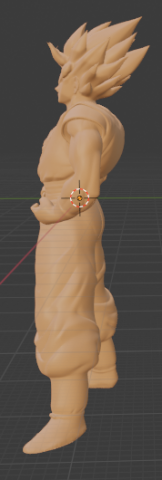 goku 3D Baskı Modeli .c4d .max .obj .3ds .fbx .stl .blend 