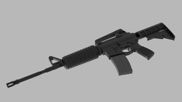 m4 3D मॉडल .c4d .max .obj .3ds .fbx .stl .blend