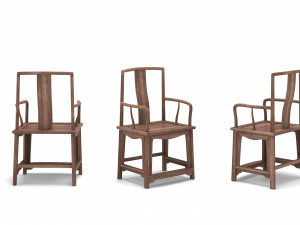 chinese style chair 3D Model