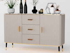 Buffet with decor Modello 3D